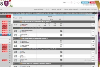 Esports W88 – Kinh nghiệm cá cược nắm chắc cơ hội thắng