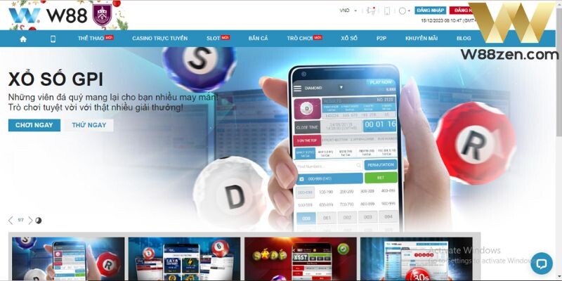 Hướng dẫn tham gia trải nghiệm xổ số W88 dành cho tân thủ