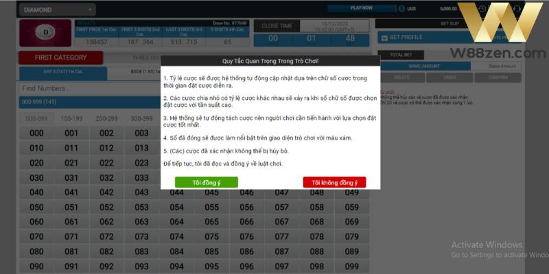 Những ưu điểm nổi bật có ở sảnh game xổ số tại nhà cái W88